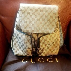 Authentic GUCCI GG Canvas Backpack